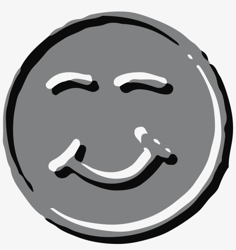 Embossed Emoji Too Happy - Emoji, transparent png download
