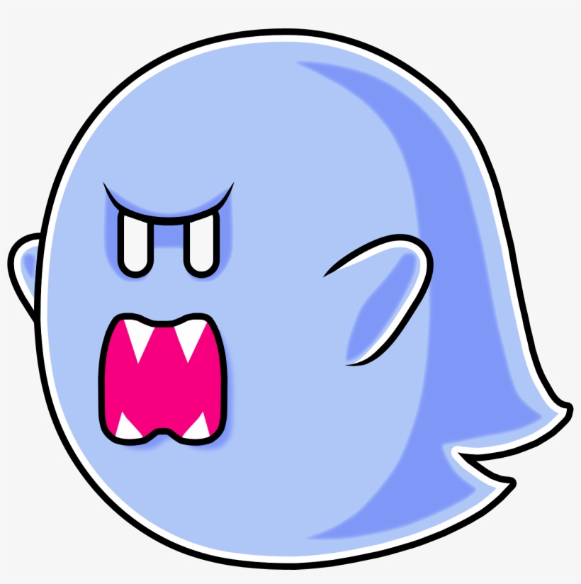 Big Boo By Blueamnesiac-d4fg8az - Ghost Super Mario World Transparent