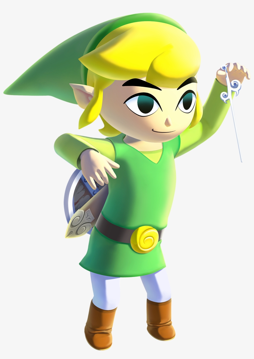 The Wind Waker & Phantom Hourglass - Legend Of Zelda Wind Waker Hd Link, transparent png download