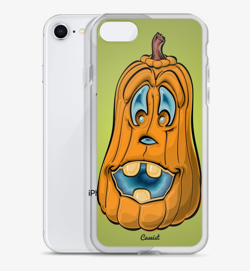 Crazy Cartoon Pumpkin Iphone Case - Smily Pumkin For Halloween Fun Trucker Hat, White And, transparent png download
