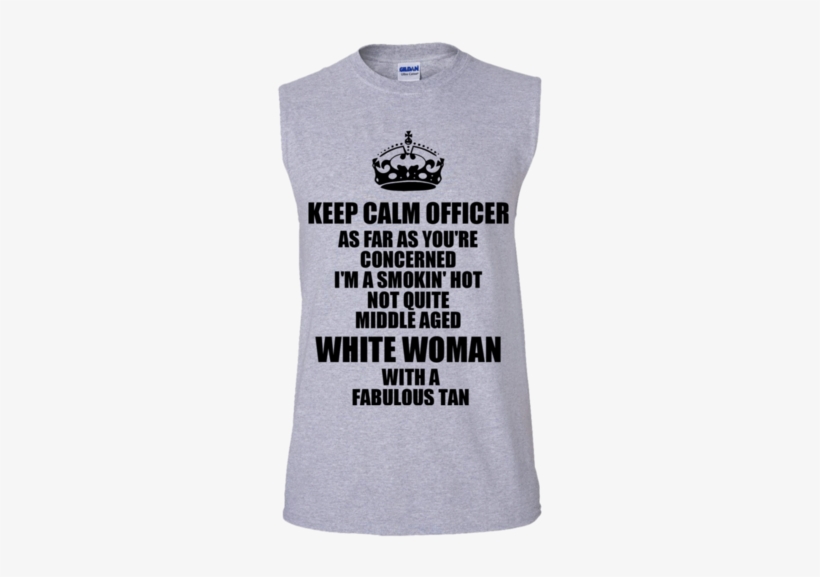 Keep Calm Officer Men's Ultra Cotton Sleeveless Tee - Keep Calm And Carry, transparent png download