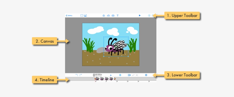 The Upper Toolbar Is Where You'll Go To Add New Elements - Drawing, transparent png download
