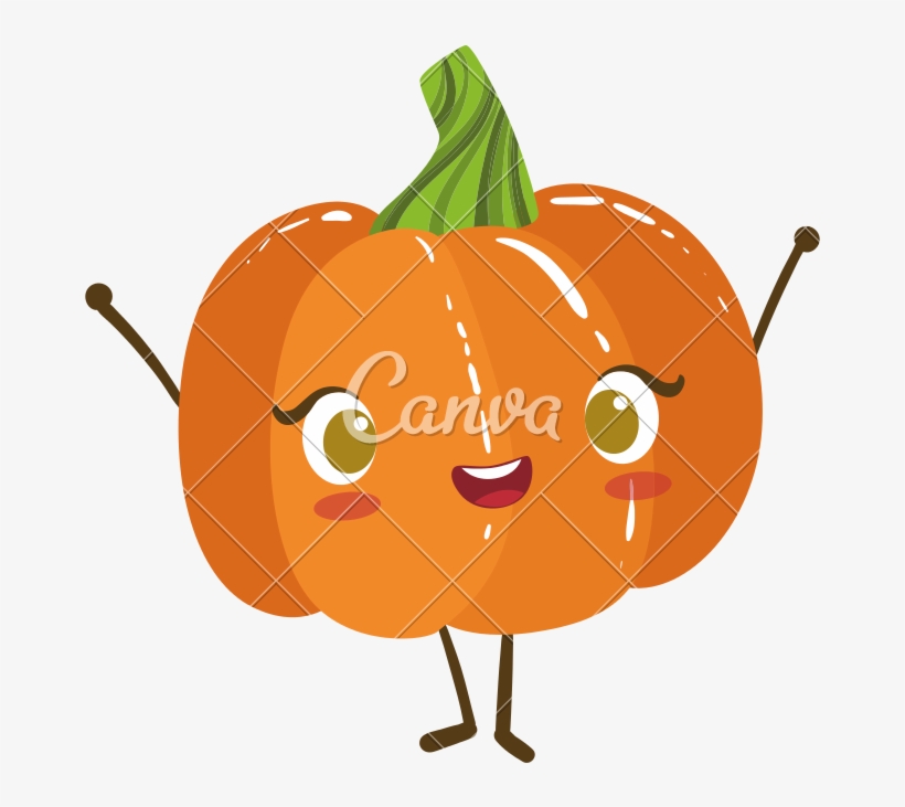 Kawaii Pumpkin Png - Use Canva Like A Pro, transparent png download