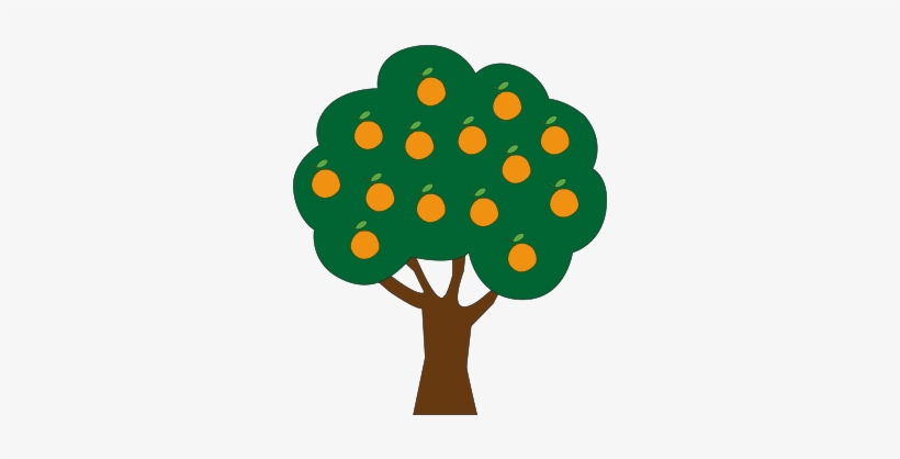 Plant A Tree - Arbre D Orange Cartoon, transparent png download
