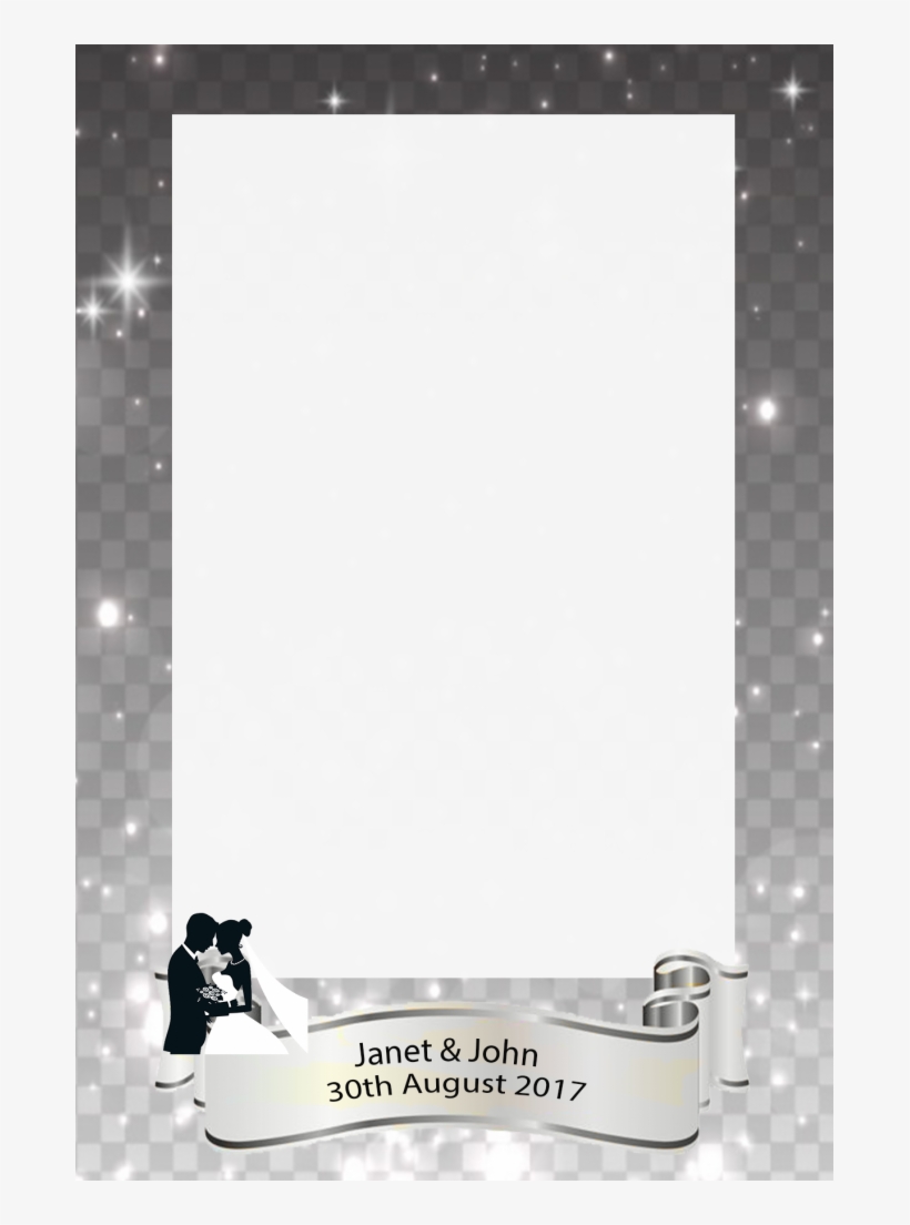 Silver Sparkles Couple Left - Poster, transparent png download