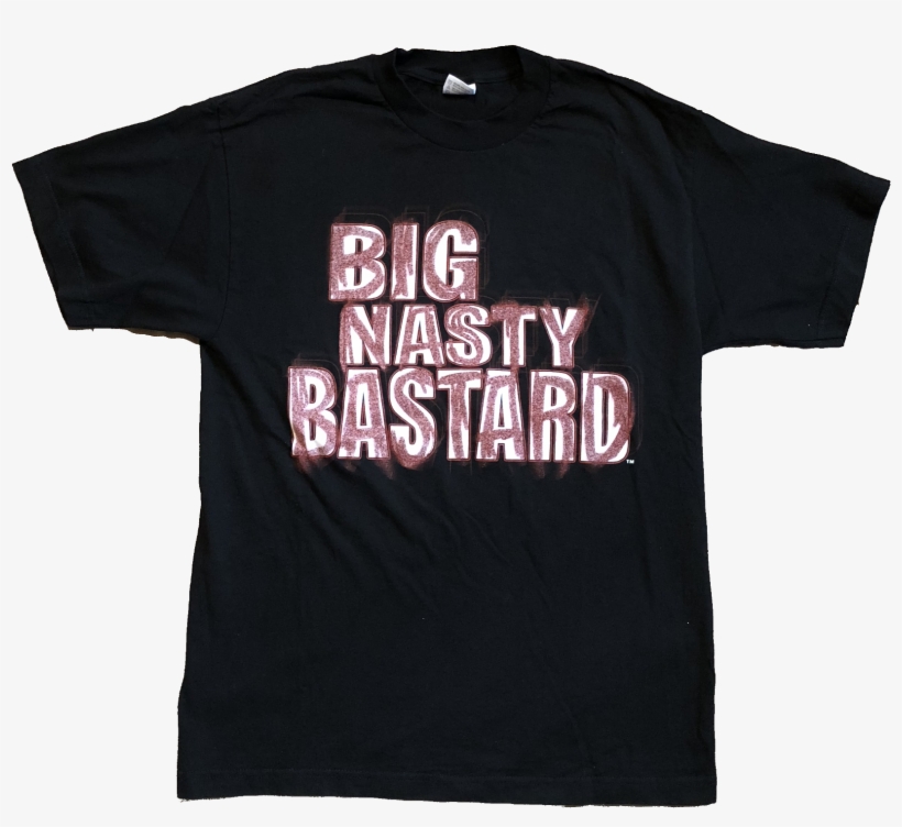 2000 Wwf Big Show "big Nasty Bastard" Shirt Black Size - Active Shirt, transparent png download