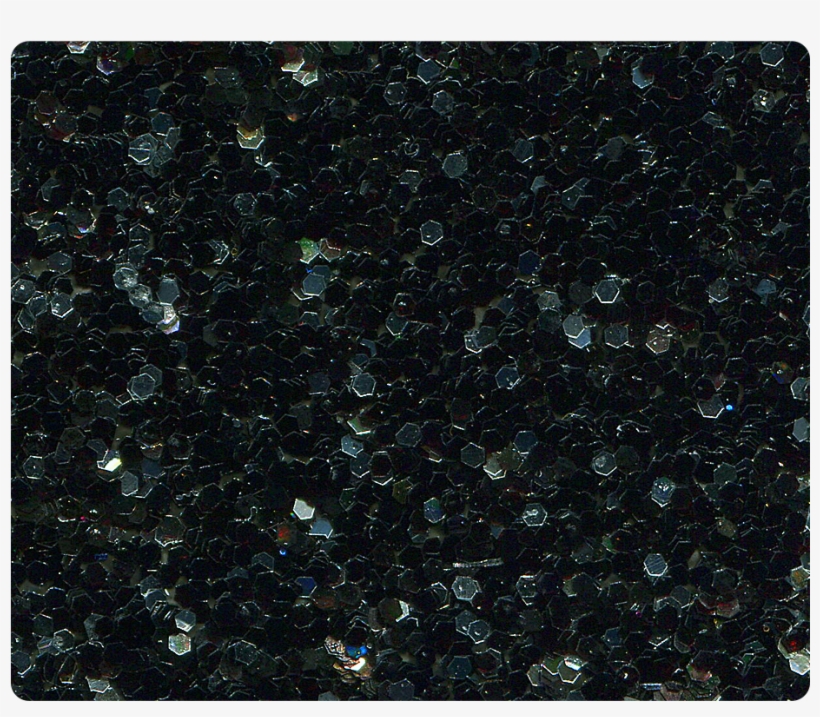 147 Black Silver Sparkle Fabric Swatch - Leather, transparent png download
