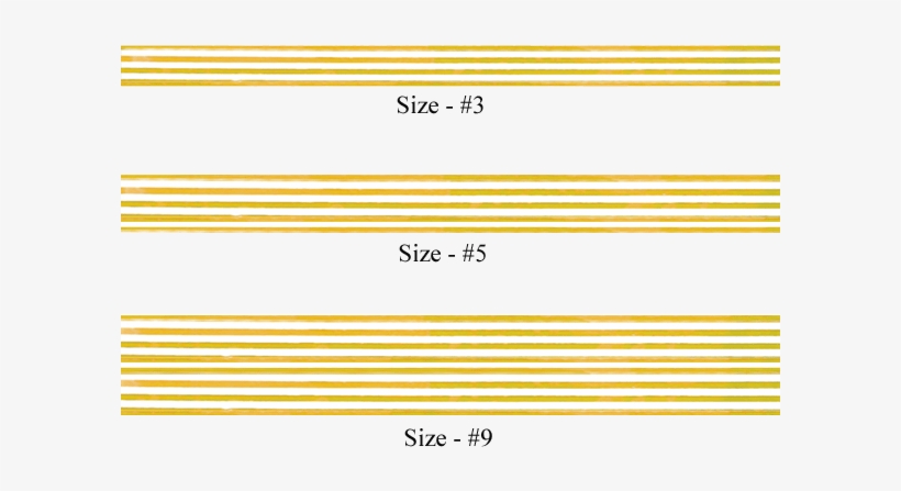 #3 Clear Ribbon With Stripes Gold 5 Yd - Gold, transparent png download