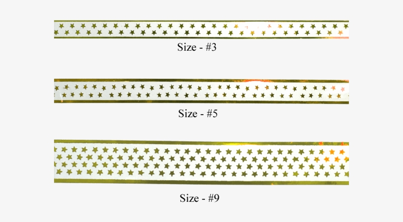 #5 Clear Ribbon With Stars Gold 27 Yd - Metal, transparent png download