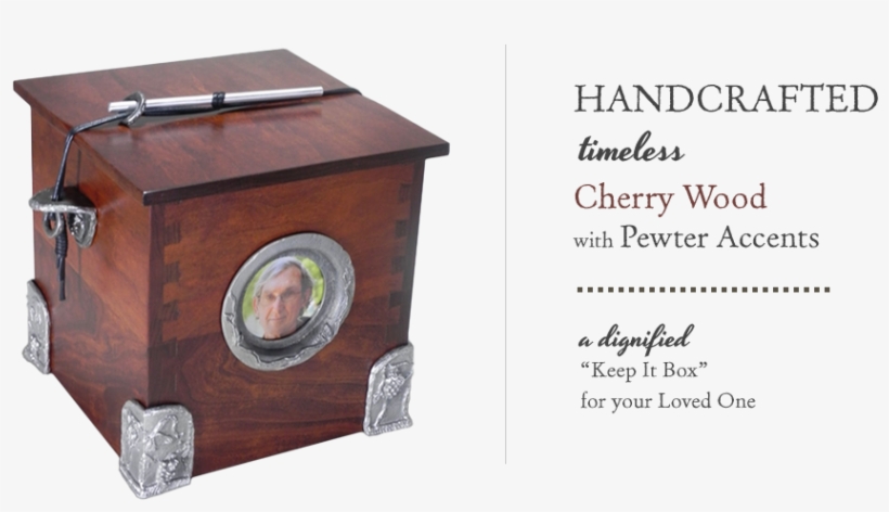 Handcrafted Timeless Cherry Wood Memorial Urns - Memorial Urns, transparent png download