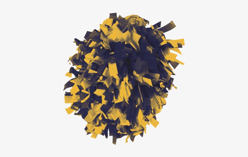 Alleson Cpom2 Two Color Plastic Mix Convertible Pom - Alleson Two Color Plastic Blue/yellow Cheer Leaders, transparent png download