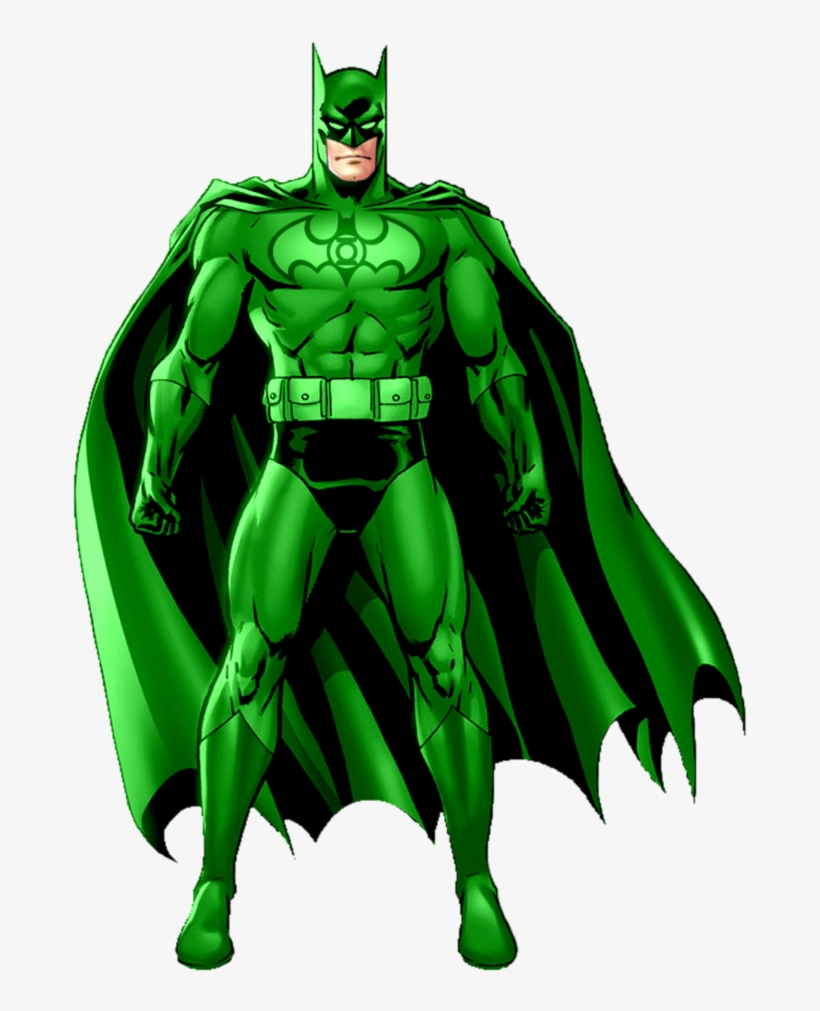 Green Lantern Art - Batman Green Lantern Suit, transparent png download