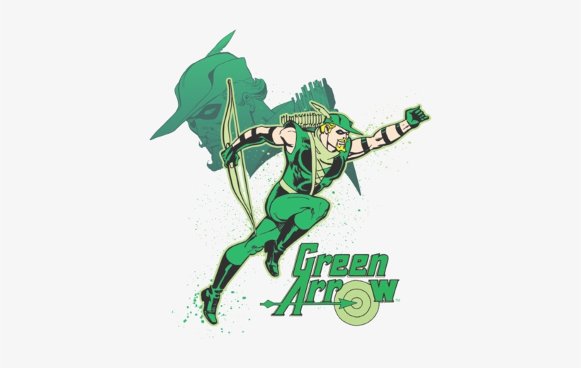 Dc Comics Green Arrow In Action Men's Regular Fit T-shirt - Green Arrow Logo Trucker Hat, Adult Unisex, White And, transparent png download