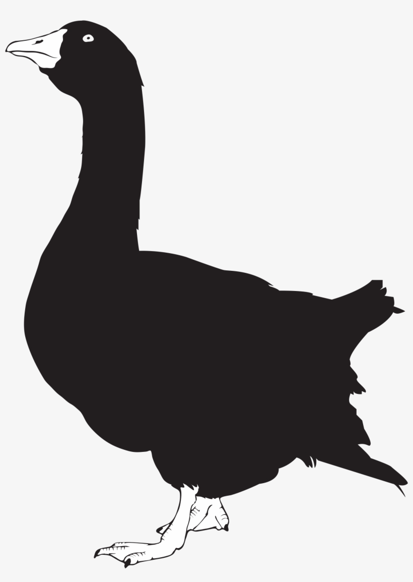 File Silhouette Wikimedia Commons Open - Goose Silhouette Shower Curtain, transparent png download