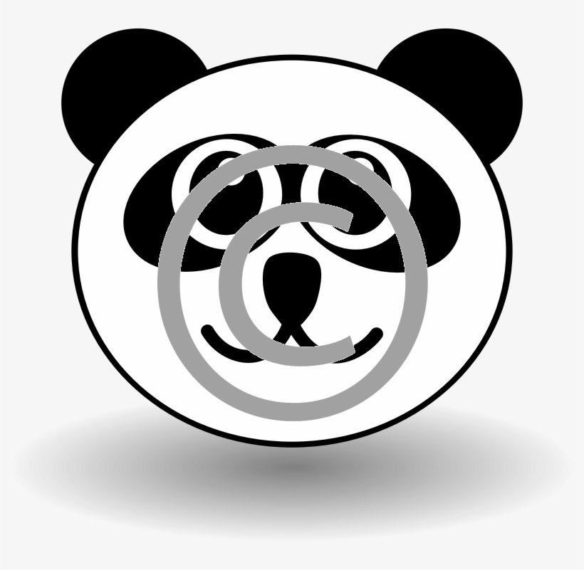 Panda Head - Panda Face Clip Art, transparent png download