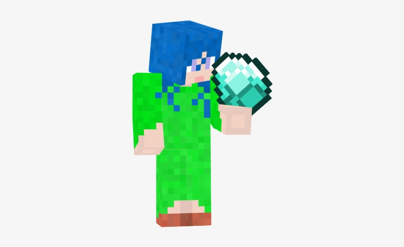 Sapphire Hair, Emerald Dress And Carnelian Shoes - Illustration, transparent png download