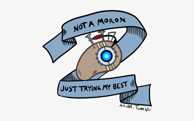 He's Trying His F*cking Best, Glados, transparent png download
