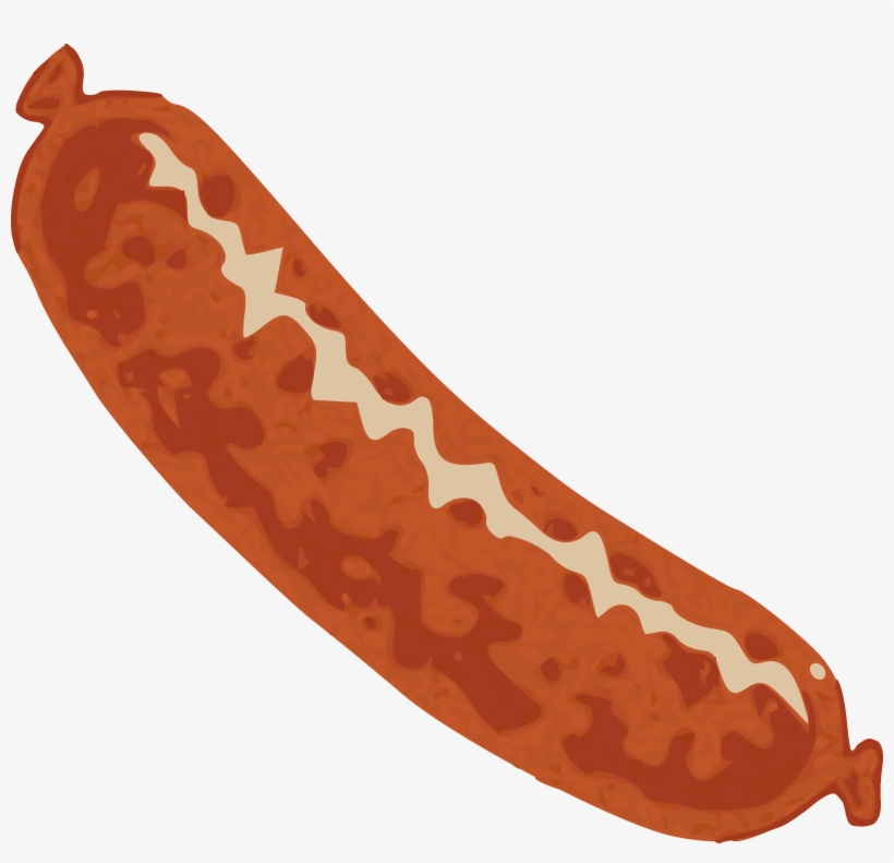 Hot Dog Clipart Processed Food - Sausage Png, transparent png download