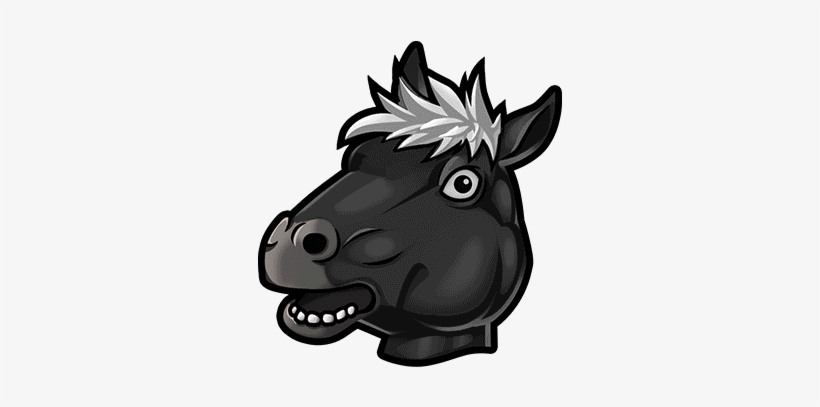 Gear-black Horse Headdress Render - Horse, transparent png download