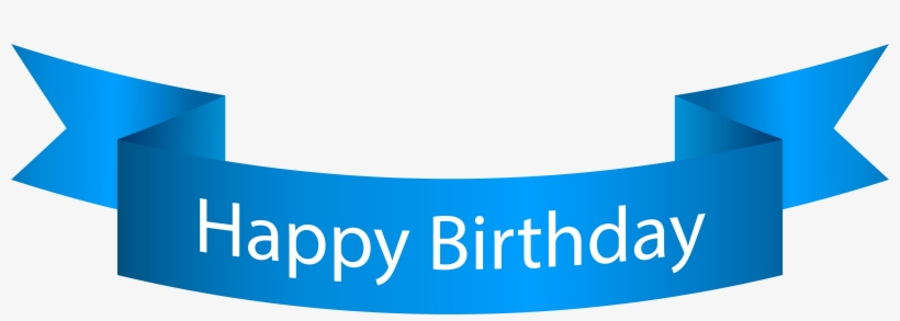 Birthday Blue Banner Png Clip Art Image, Is Available - Happy Birthday Blue Banner Png, transparent png download