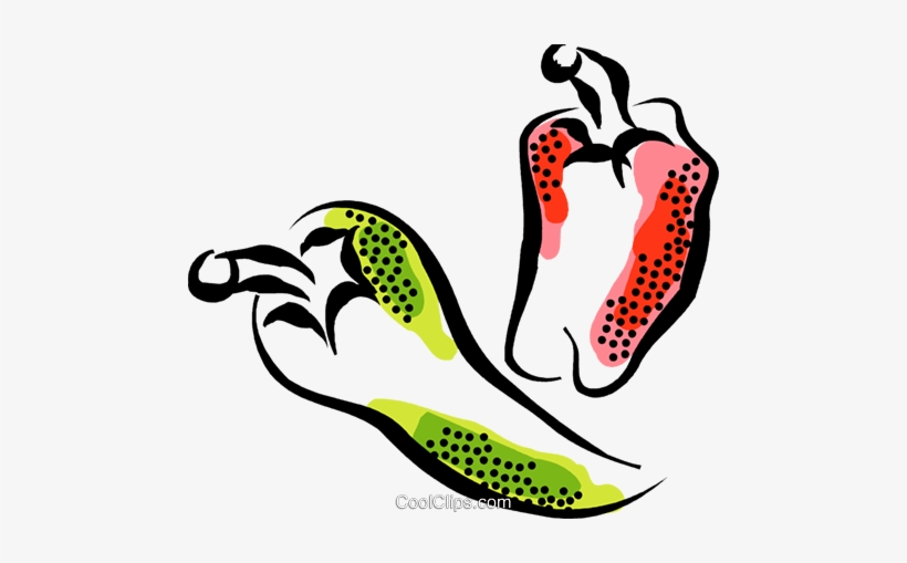 Hot Peppers Royalty Free Vector Clip Art Illustration - Clip Art, transparent png download