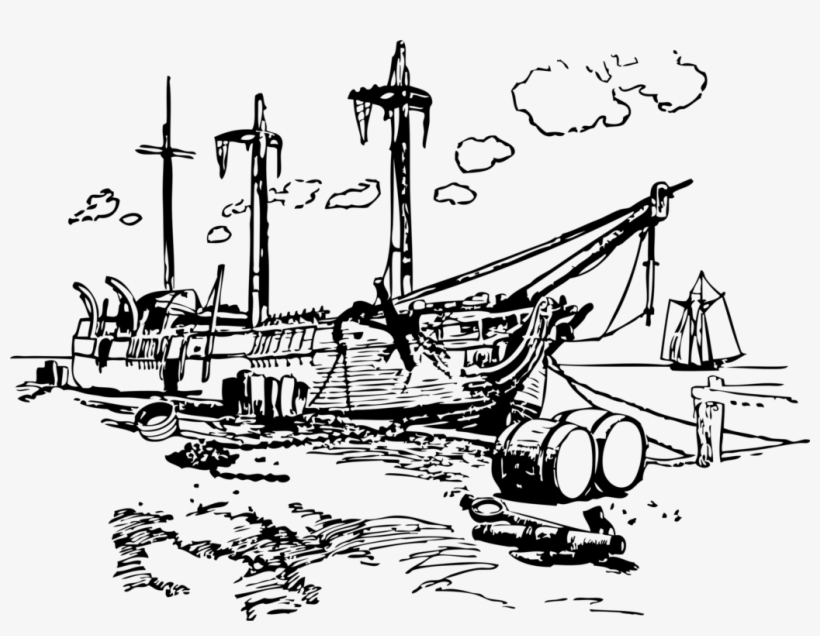 Shipwreck Boat Rms Titanic Computer Icons - Shipwreck Clipart Black And White, transparent png download