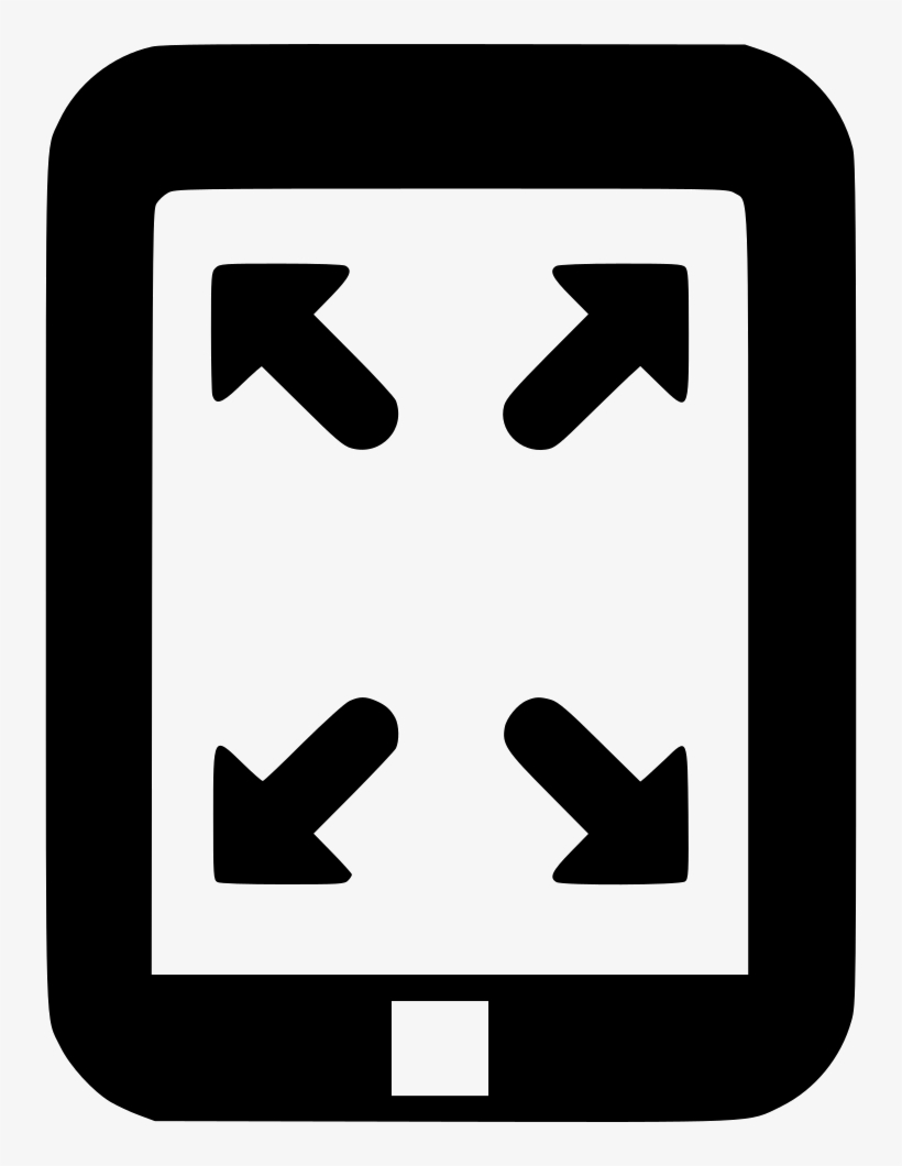 Android Device Iphone Mobile Phone Fullscreen Comments - Icona Espandi, transparent png download