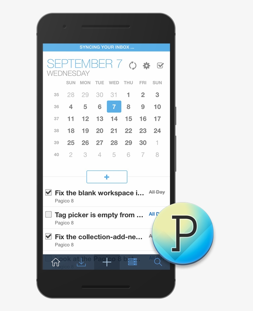 Pagico Plus 4 On Nexus 6p - Android, transparent png download