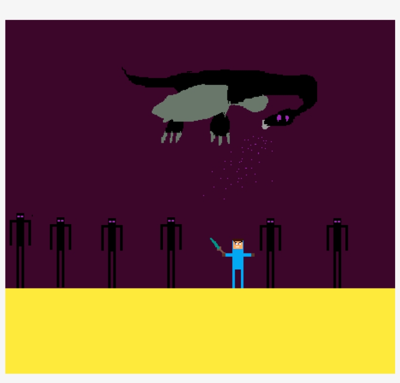 Ender Dragon - Illustration, transparent png download