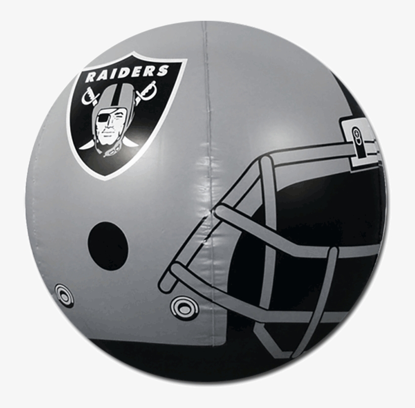 Oakland Raiders Beach Ball - Oakland Raiders 24" Beach Ball, transparent png download