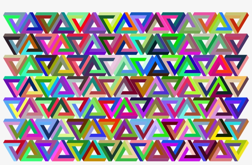 Big Image - Penrose Triangle Pattern, transparent png download