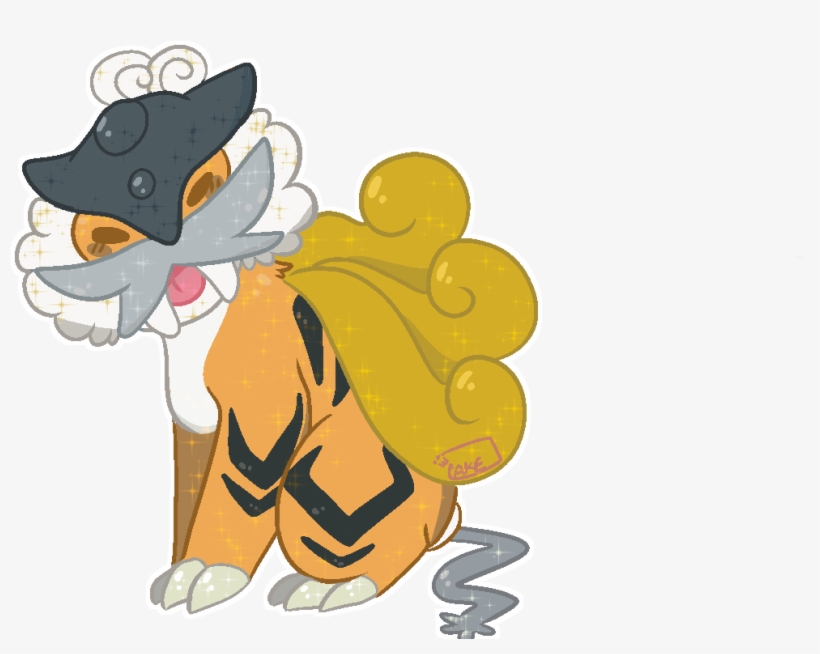 Shiny Pokemon Pokemon Raikou Shiny Raikou Sushicakes - Cartoon, transparent png download