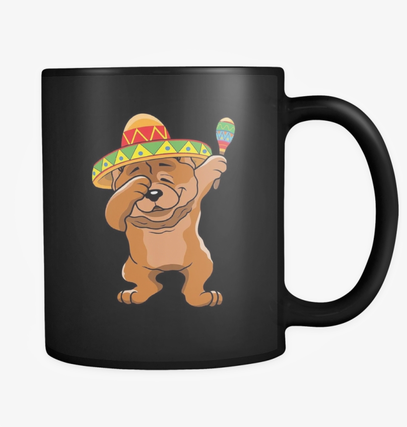 Dabbing Chow Chow Dog In Sombrero - Run On Coffee And Sarcasm, transparent png download
