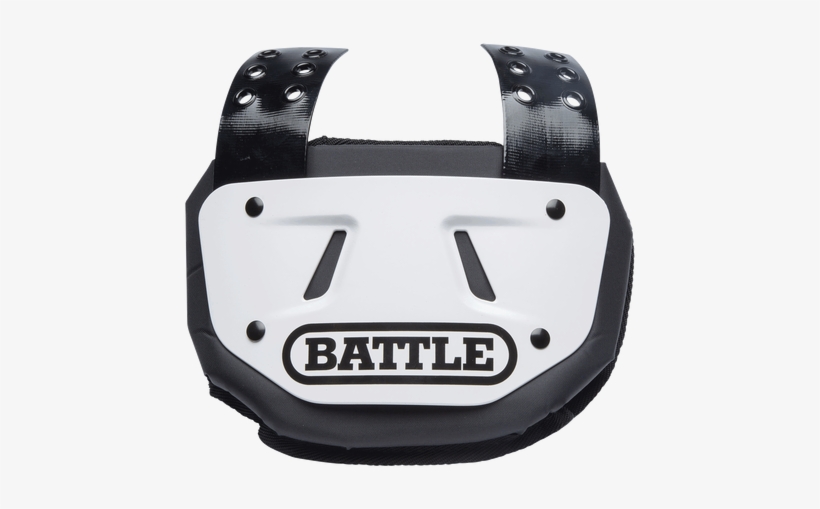 Battle Football Back Plate White Adult - Battle Football Back Plate, transparent png download