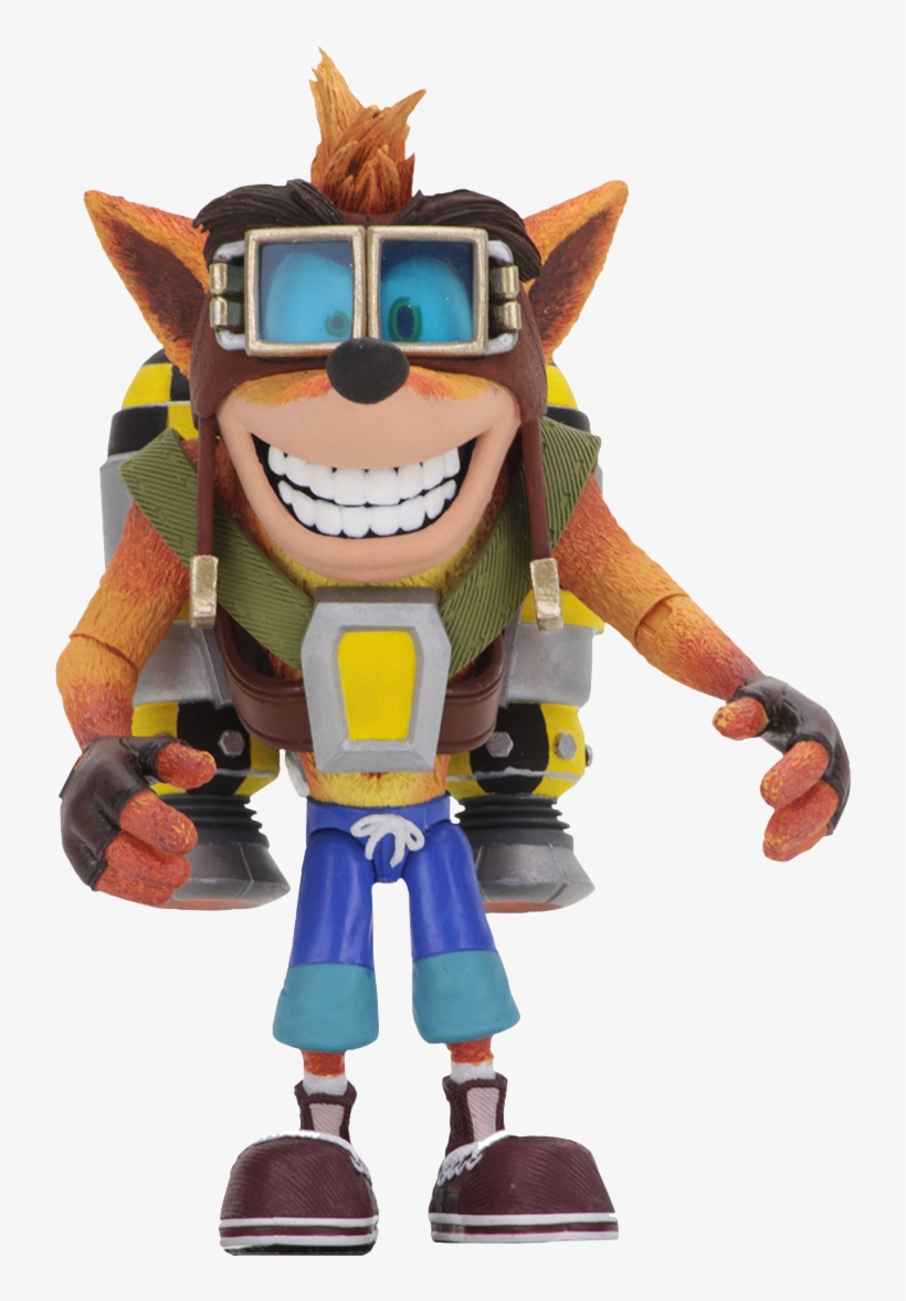 Crash Bandicoot With Jetpack Deluxe 7” Action Figure - Crash Bandicoot Neca, transparent png download