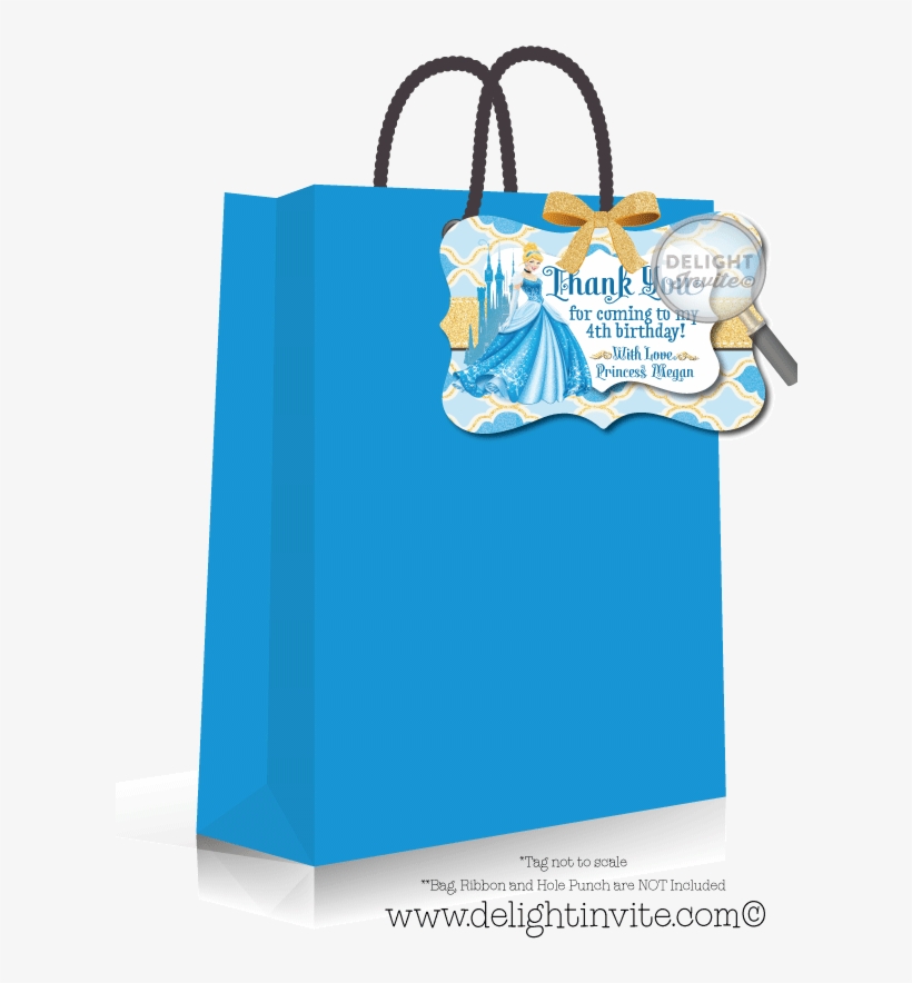 Princess Cinderella Favor Tags - Cinderella Thank You Tags, transparent png download