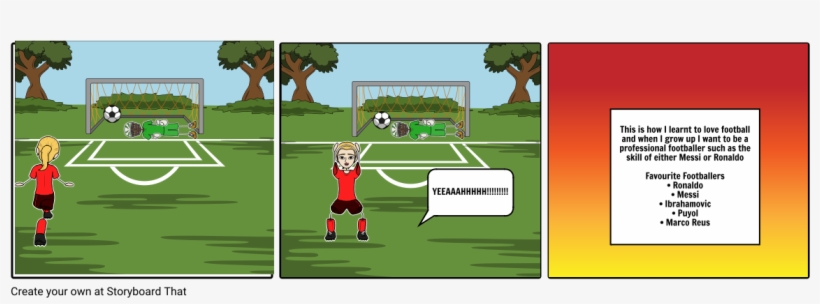 Football Dream - Storyboard, transparent png download