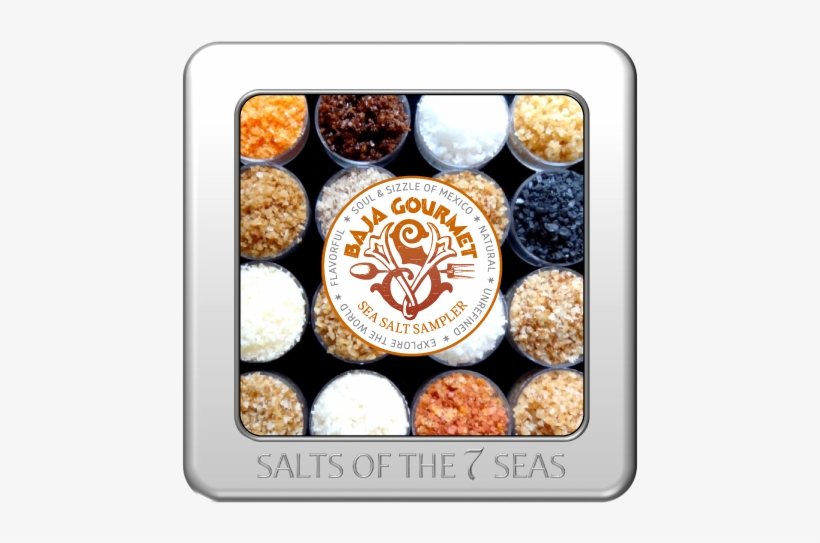Baja Gourmet Sea Salt Sampler In Embossed Tin - The Gourmet Sea Salt Sampler, transparent png download
