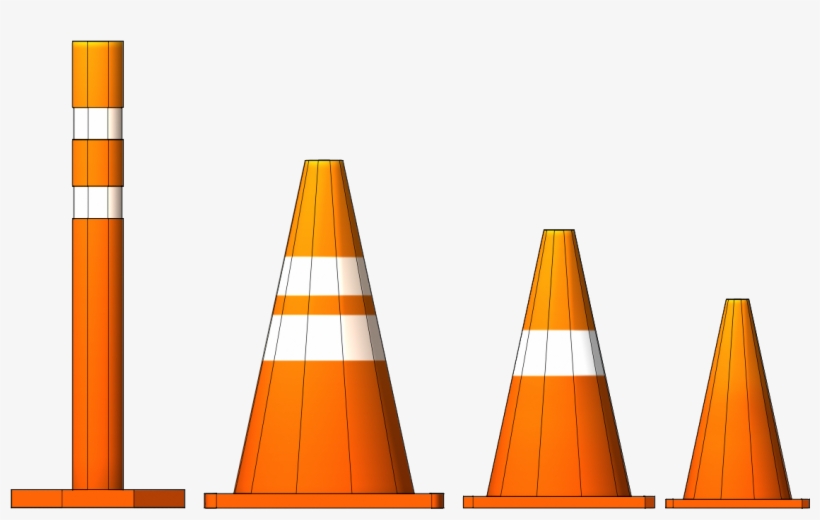 Images/traffic Cone Wf - Low Poly Traffic Cone, transparent png download