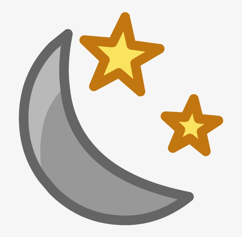 Night Emoticon - Stars Outline, transparent png download