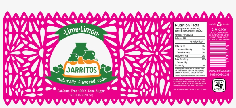A Concept For A Revamped Label Wrap - Jarritos Label, transparent png download