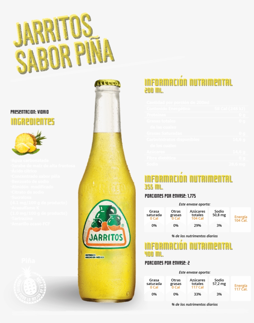 Jarritos Pineapple (product Of Mexico), transparent png download