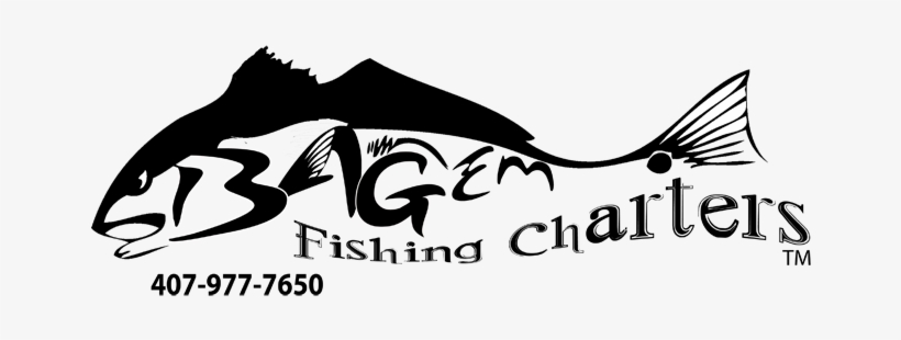Bag 'em Fishing Charters Mosquito Lagoon Florida - Fishing Charter Logos, transparent png download