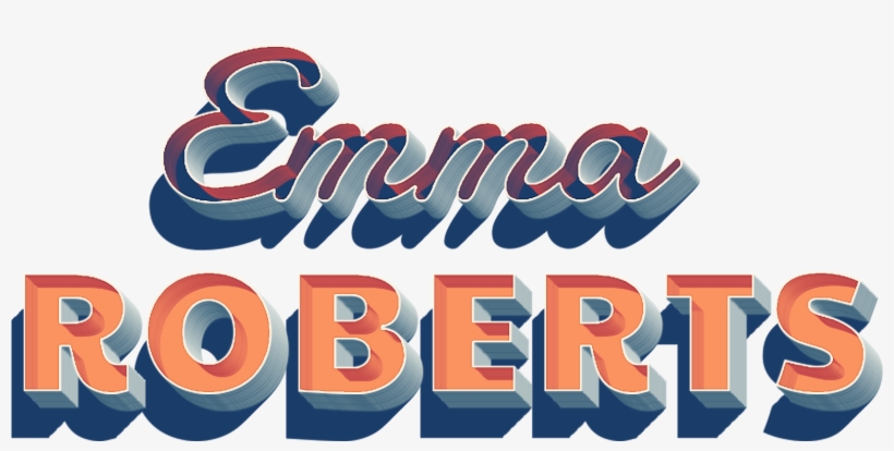 Emma Roberts 3d Letter Png Name - Emma Watson Name Png, transparent png download