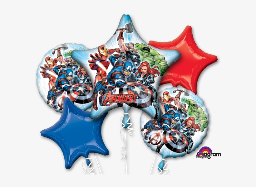 Avengers Party Supplies - Avengers Balloon Bouquet, transparent png download