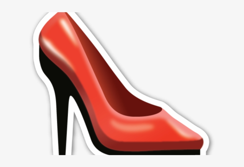 Heels Clipart Emoji - Shoe Emoji Sticker Png, transparent png download