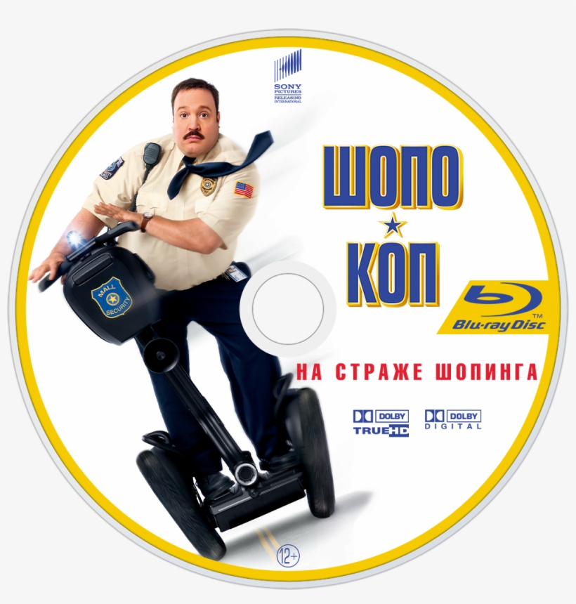 Mall Cop Bluray Disc Image - Mall Cop Movie Poster, transparent png download