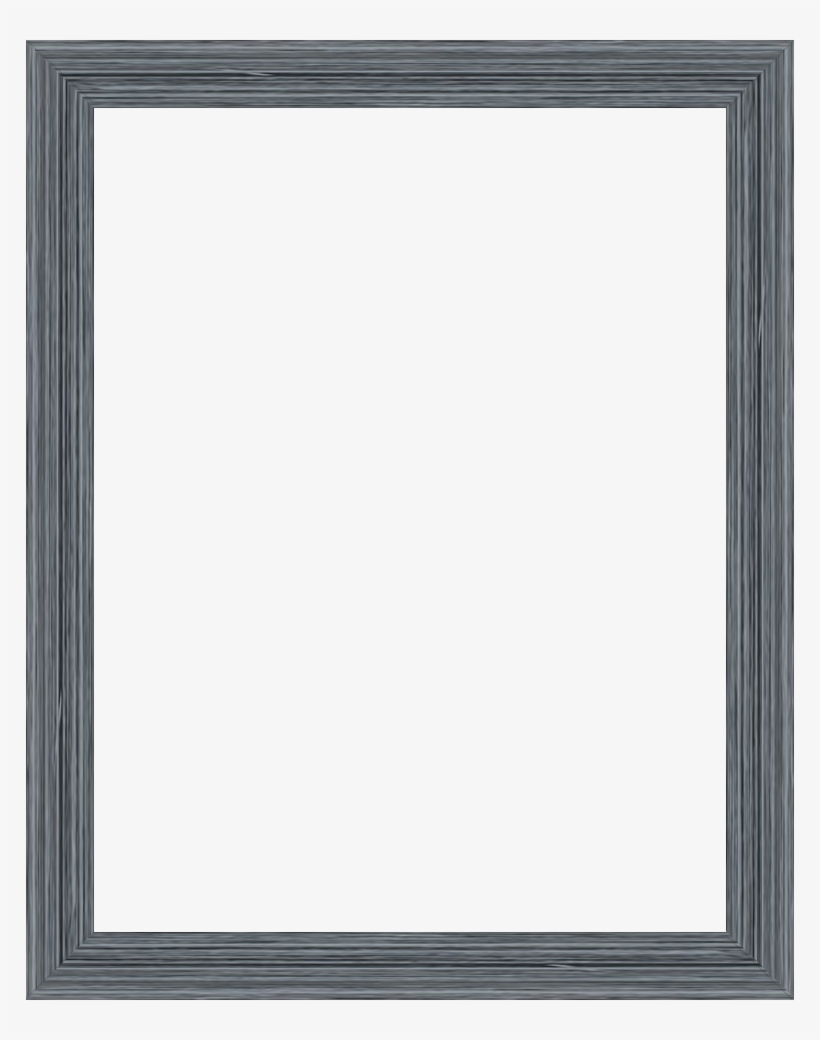 Rustic Grey Picture Frame Transparent PNG 768x960 Free Download