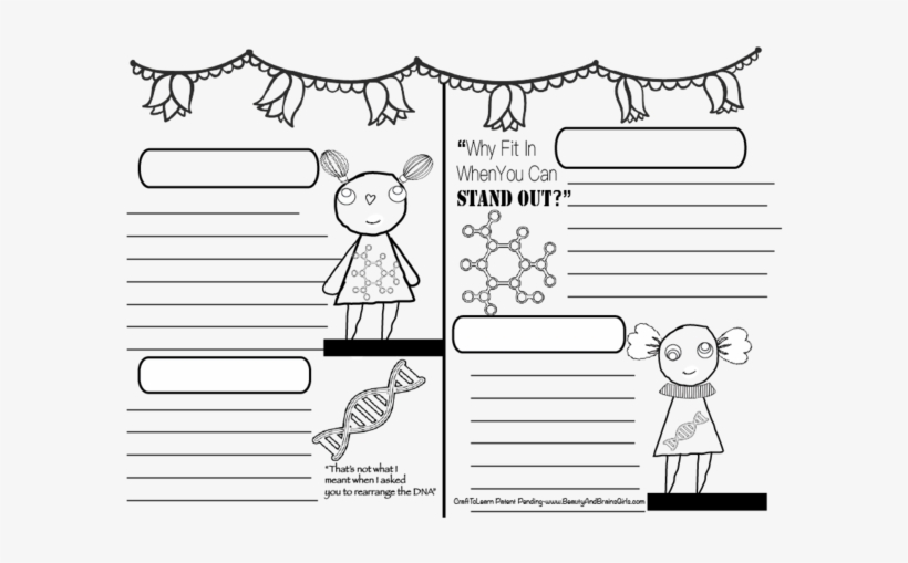 Chemistry Art Journal Diy Printable Instant Download - Layout Fauxbonichi, transparent png download