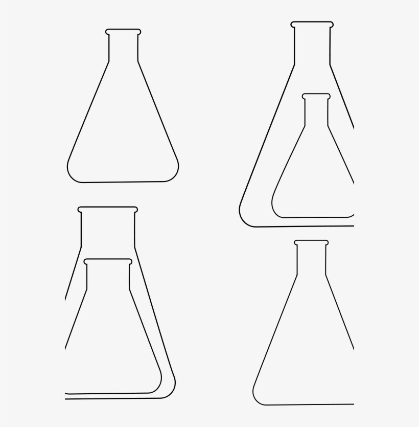 This Graphics Is Erlenmeyerkolben About Chemistry, - Line Art, transparent png download